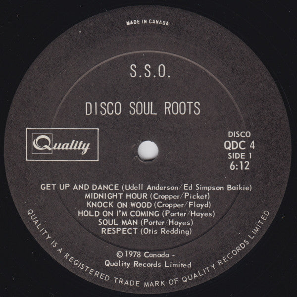 The Sso Orchestra - Disco Soul Roots (Vinyle Usagé)