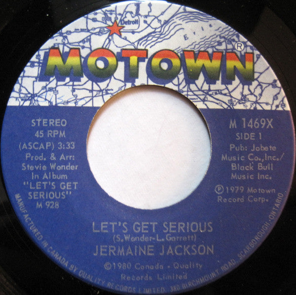 Jermaine Jackson - Lets Get Serious / Je Vous Aime Beaucoup (i Love You) (45-Tours Usagé)