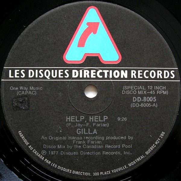 Gilla - Help Help (Vinyle Usagé)