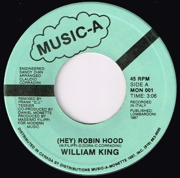 William King - (hey) Robin Hood (45-Tours Usagé)