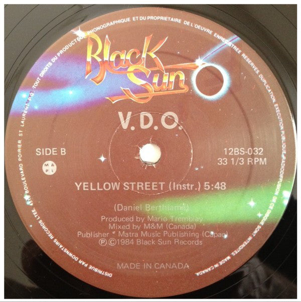 VDO - Yellow Street (Vinyle Usagé)