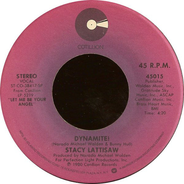 Stacy Lattisaw - Dynamite! / Dreaming (45-Tours Usagé)