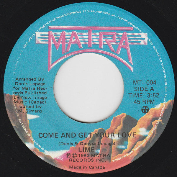 Lime (2) - Come And Get Your Love (45-Tours Usagé)