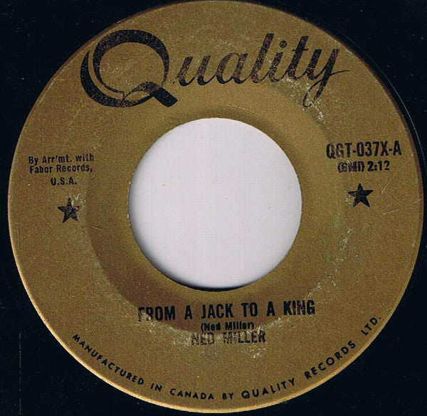 Ned Miller - From A Jack To A King (45-Tours Usagé)