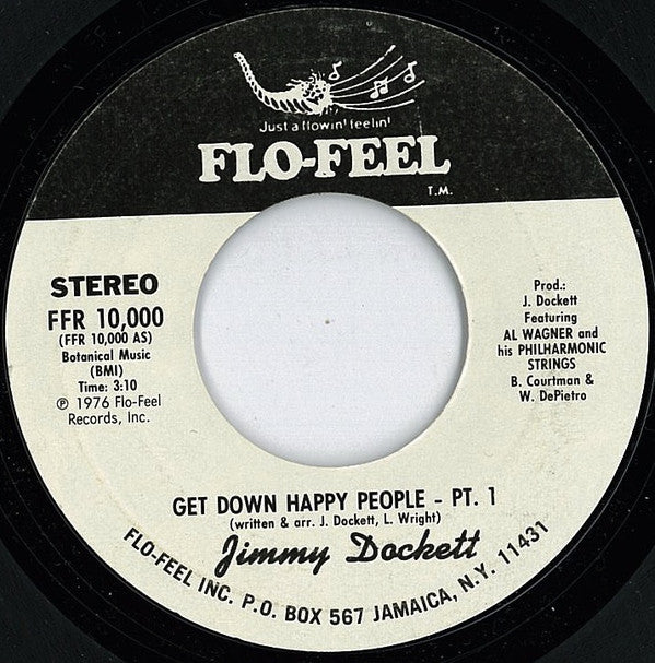 Jimmy Dockett - Get Down Happy People Part 1 And 2 (45-Tours Usagé)