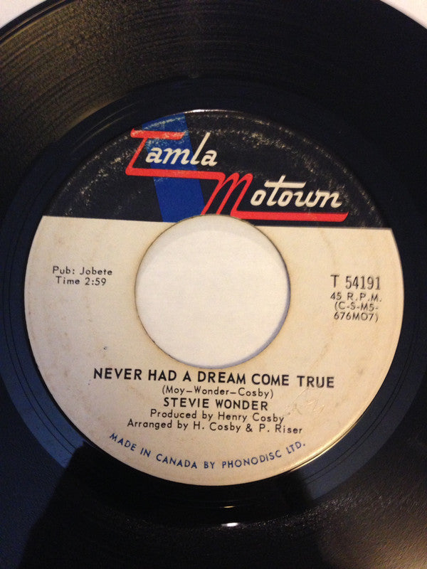 Stevie Wonder - Never Had A Dream Come True (45-Tours Usagé)