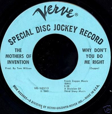 The Mothers - Why Dont You Do Me Right (45-Tours Usagé)