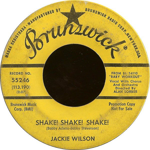 Jackie Wilson - Shake! Shake! Shake! / Hes A Fool (45-Tours Usagé)