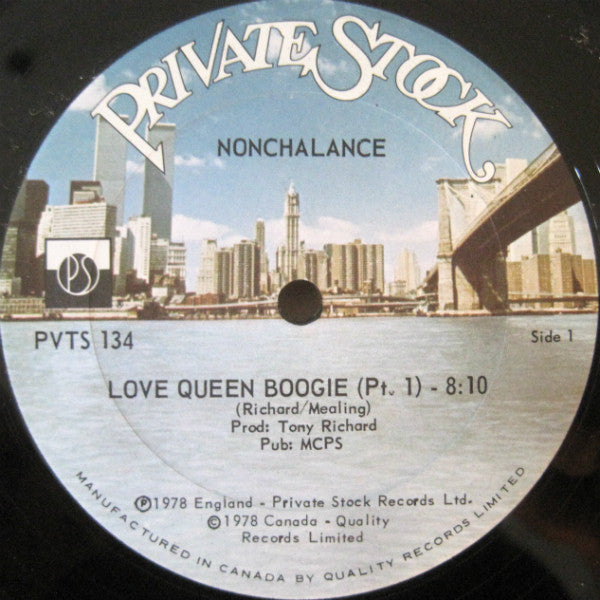 Nonchalance - Love Queen Boogie (Pt 1 / Pt 2) (Vinyle Usagé)