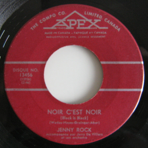 Jenny Rock - Noir Cest Noir / Cest Un Secret (45-Tours Usagé)