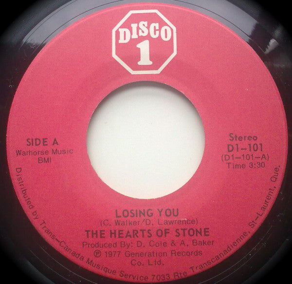 The Hearts Of Stone - Losing You (45-Tours Usagé)