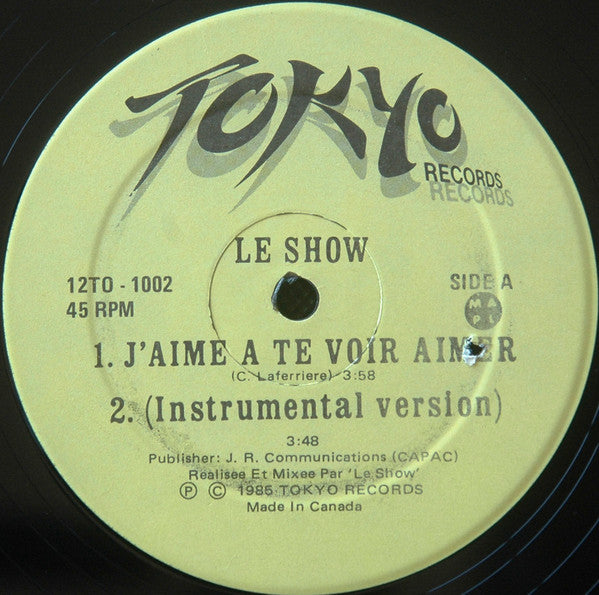 Le Show - Jaime A Te Voir Aimer (Vinyle Usagé)