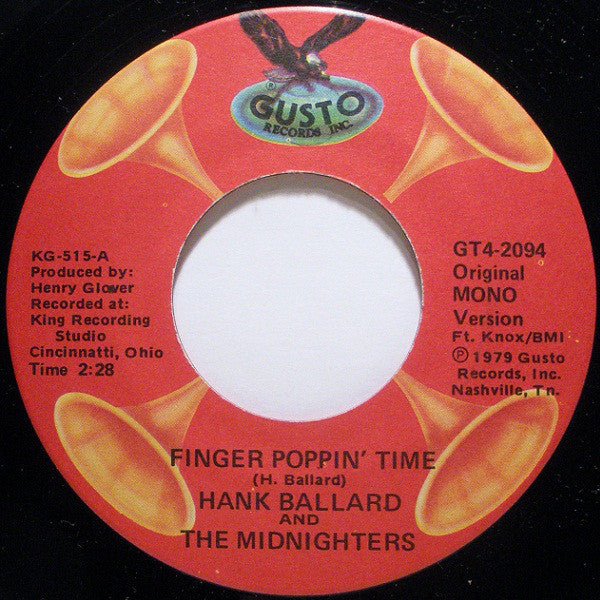 Hank Ballard And The Midnighters - Finger Poppin Time / Lets Go Lets Go Lets Go (45-Tours Usagé)