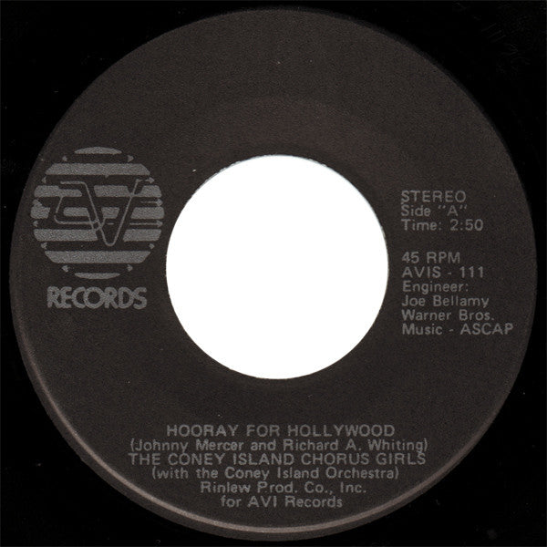 Coney Island Chorus Girls / The Coney Island Orchestra - Hooray For Hollywood (45-Tours Usagé)