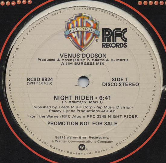 Venus Dodson - Night Rider (Vinyle Usagé)