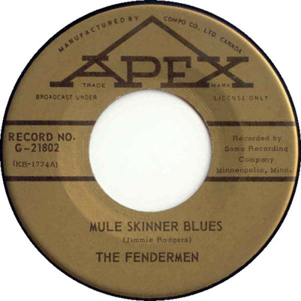 The Fendermen - Mule Skinner Blues / Dont You Just Know It (45-Tours Usagé)