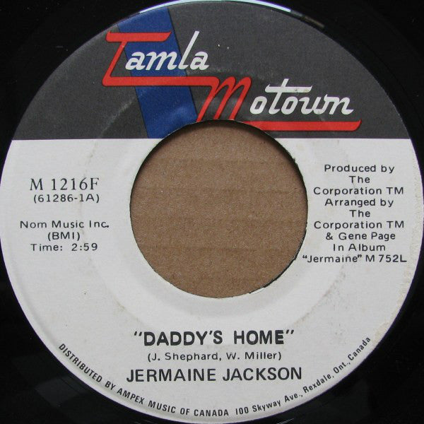 Jermaine Jackson - Daddys Home (45-Tours Usagé)