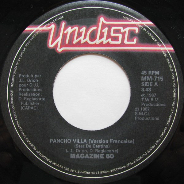 Magazine 60 - Pancho Villa (45-Tours Usagé)