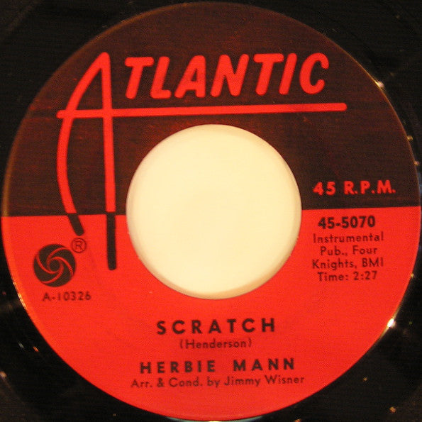 Herbie Mann - Scratch / Theme From "this Is My Beloved" (45-Tours Usagé)