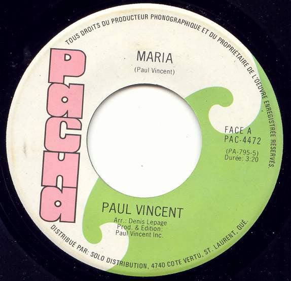 Paul Vincent (3) - Maria (45-Tours Usagé)