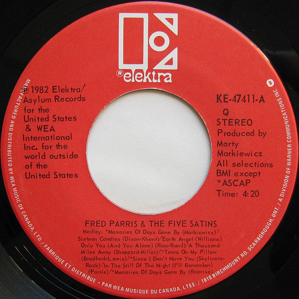 Fred Parris And The Five Satins - Medley / Loving You (would Be The Sweetest Thing) (45-Tours Usagé)