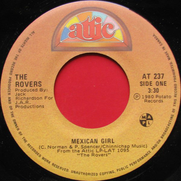 The Irish Rovers - Mexican Girl / Movie Cowboys (45-Tours Usagé)