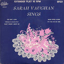 Sarah Vaughan - Sarah Vaughan Sings (45-Tours Usagé)