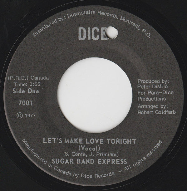 Sugar Band Express - Lets Make Love Tonight (45-Tours Usagé)