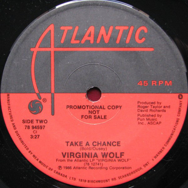 Virginia Wolf - Waiting For Your Love / Take A Chance (45-Tours Usagé)