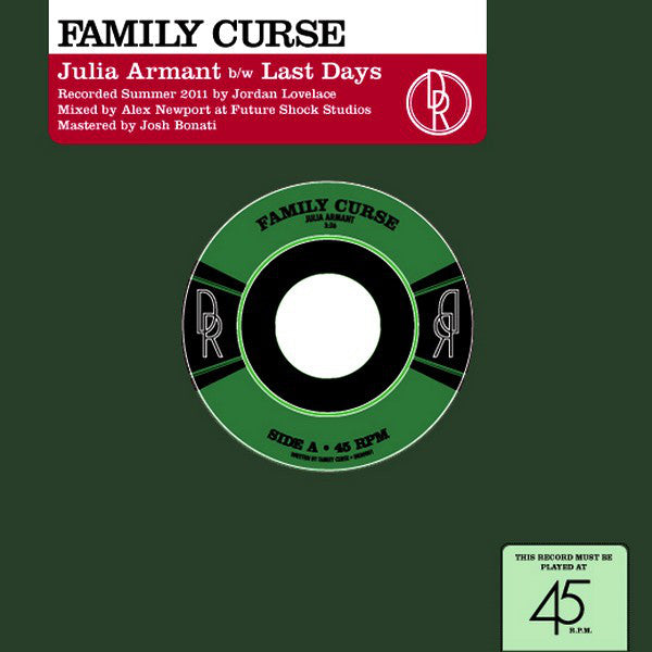 Family Curse - Julia Armant B/w Last Days (45-Tours Usagé)