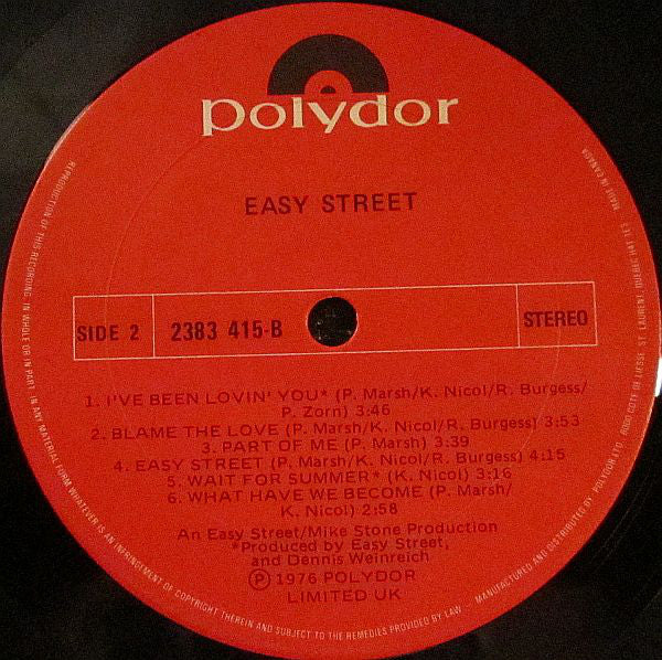 Easy Street - Easy Street (Vinyle Usagé)