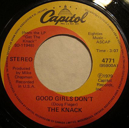 The Knack (3) - Good Girls Dont (45-Tours Usagé)