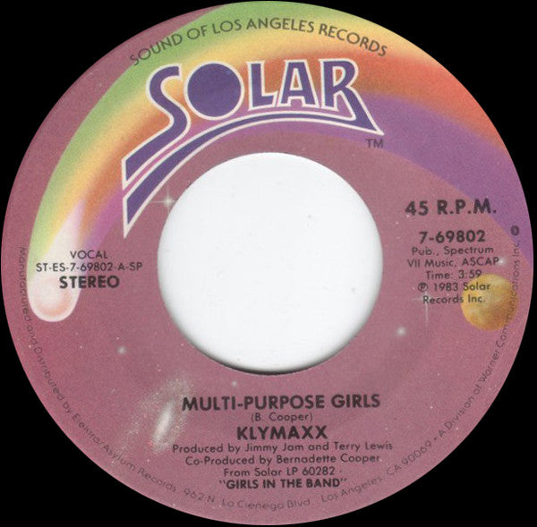 Klymaxx - Multi-purpose Girls (45-Tours Usagé)