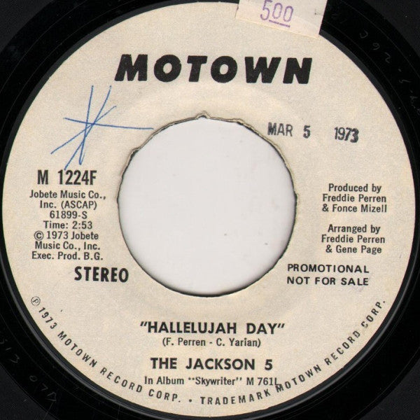 The Jackson 5 - Hallelujah Day (45-Tours Usagé)