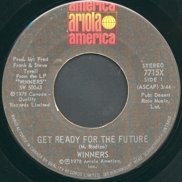 The Winners - Get Ready For The Future (45-Tours Usagé)