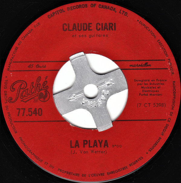Claude Ciari - La Playa (45-Tours Usagé)