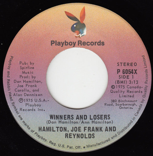 Hamilton Joe Frank And Reynolds - Winners And Losers (45-Tours Usagé)