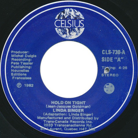 Linda Singer - Hold On Tight (45-Tours Usagé)