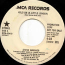 Steve Wariner - Hold On (a Little Longer) (45-Tours Usagé)