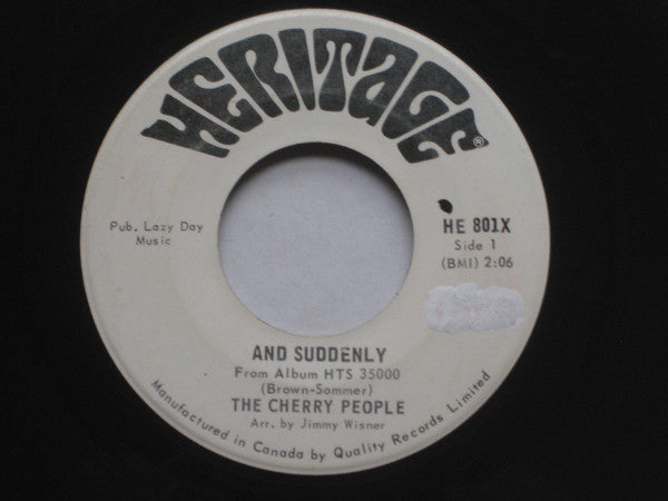 Cherry People - And Suddenly (45-Tours Usagé)