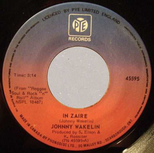 Johnny Wakelin - In Zaire (45-Tours Usagé)