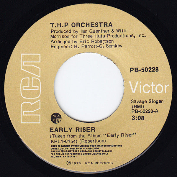 Thp Orchestra - Early Riser (45-Tours Usagé)