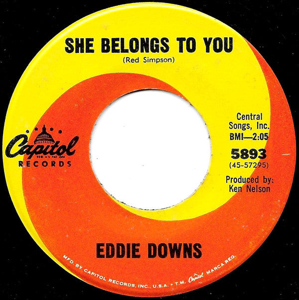 Eddie Downs - She Belongs To You (45-Tours Usagé)