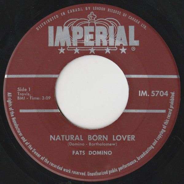 Fats Domino - Natural Born Lover (45-Tours Usagé)