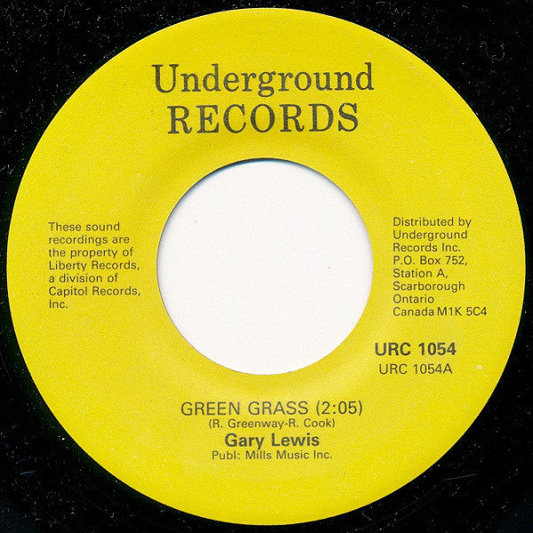 Gary Lewis - Green Grass / Sure Gonna Miss Her (45-Tours Usagé)