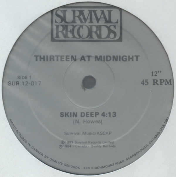 Thirteen At Midnight - Skin Deep (Vinyle Usagé)