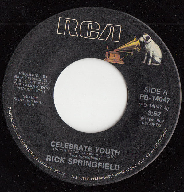 Rick Springfield - Celebrate Youth (45-Tours Usagé)