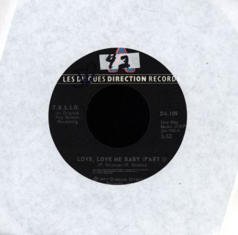 The Boston Soul Sound Orquestra And Voices - Love Love Me Baby (45-Tours Usagé)