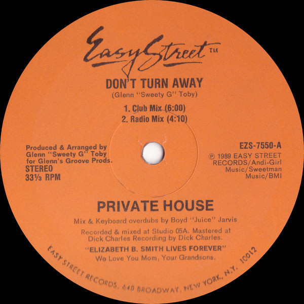 Private House - Dont Turn Away (Vinyle Usagé)