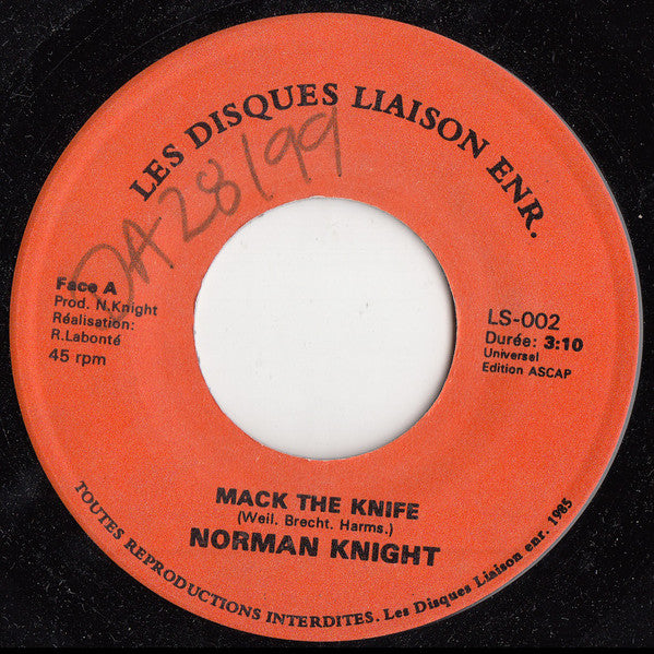 Norman Knight - Mack The Knife (45-Tours Usagé)